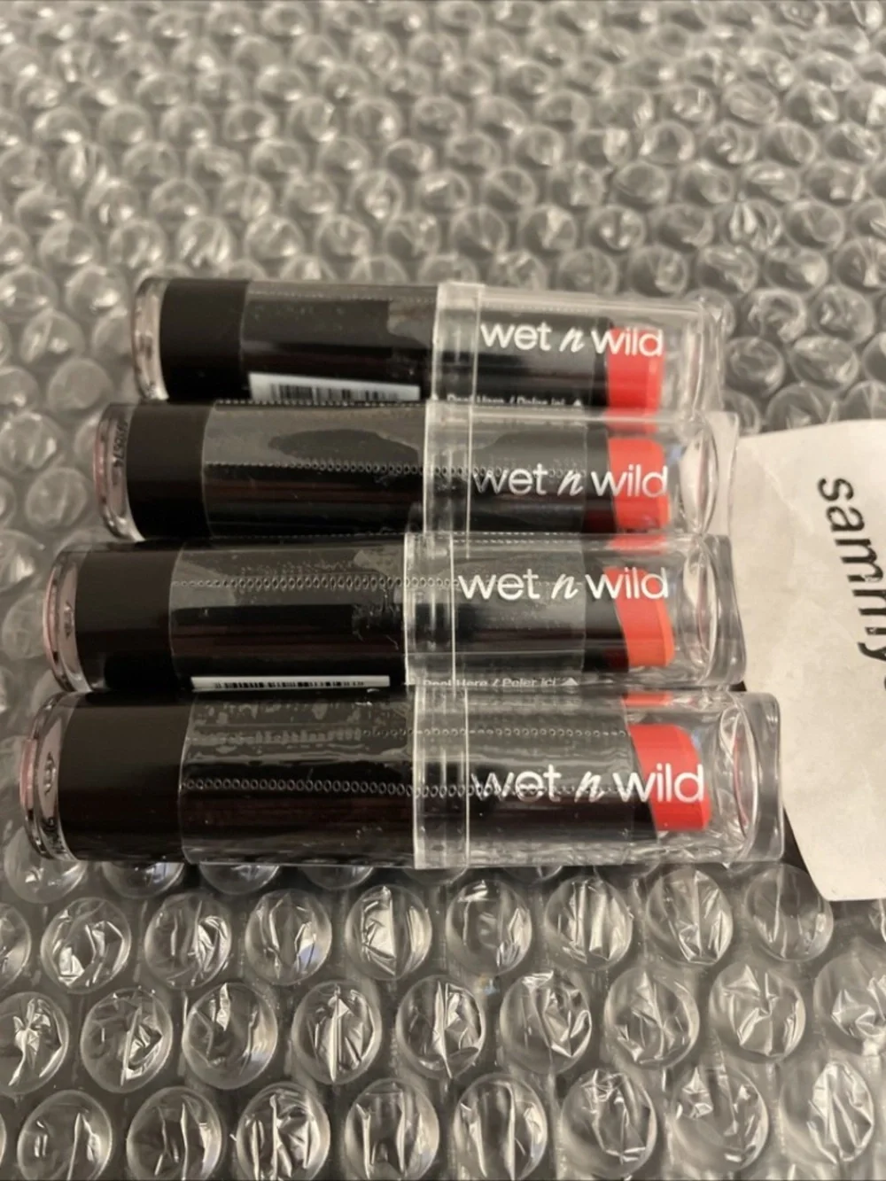 Wet N Wild Lip Color Lipstick 970 Purty Persimmon x4
